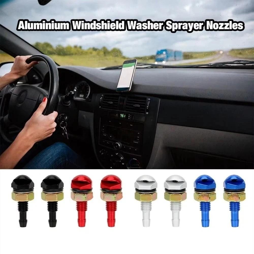 2 Stück Universell passend Scheibenwaschdüse Fächerförmige Wischerdüse Spritzdüse Windschutzscheibenreinigung