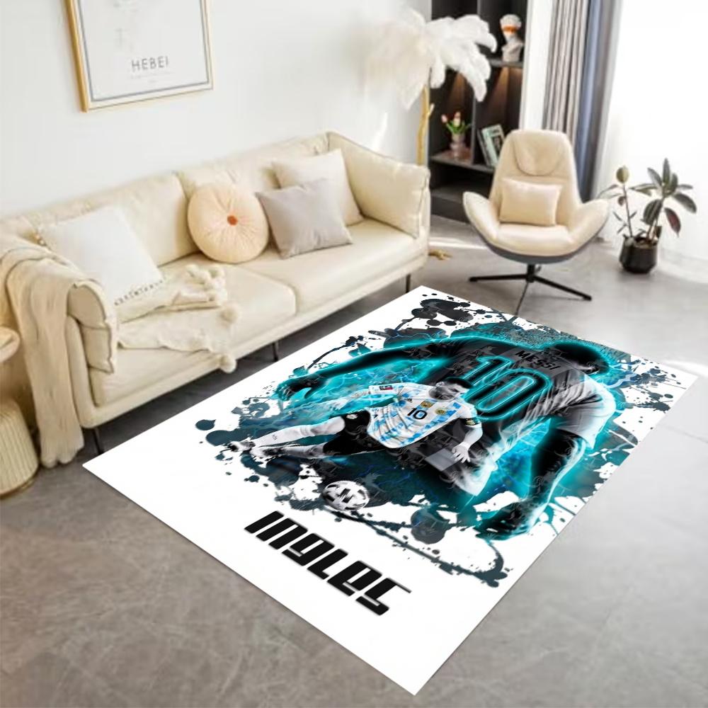 Lionel Messi World Cup Champion Floor Mat Suitable For Kitchen Dining Room Playrooms Hallway Antislip Carpet Office Home Decor Wedding Party Gift