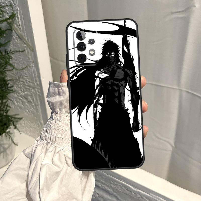 

Black White Anime Bleach Case For Samsung Galaxy A54 A34 A12 A32 A42 A52 A13 A23 A33 A53 A73 A50 A51 A71 A14 Cover Samsung A34 5G