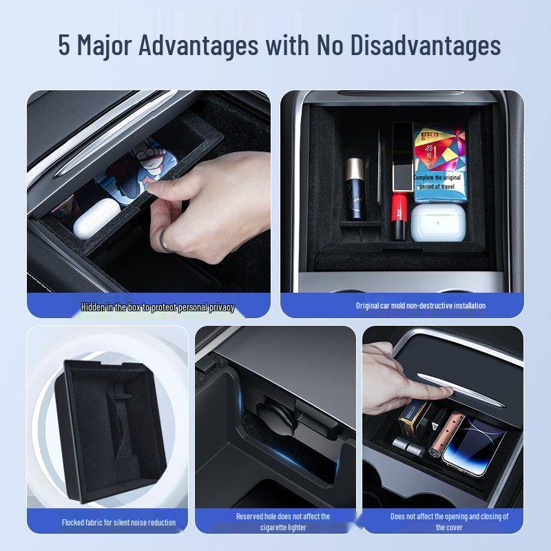 Tesla Model Y/YL Facelift Console Storage Organizer Box