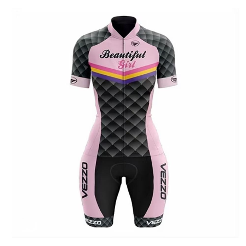 Summer Short-sleeved Men s and Women s Triathlon Onesie Color Pattern Cycling Clothes Bicycle Sportswear 2026 XS