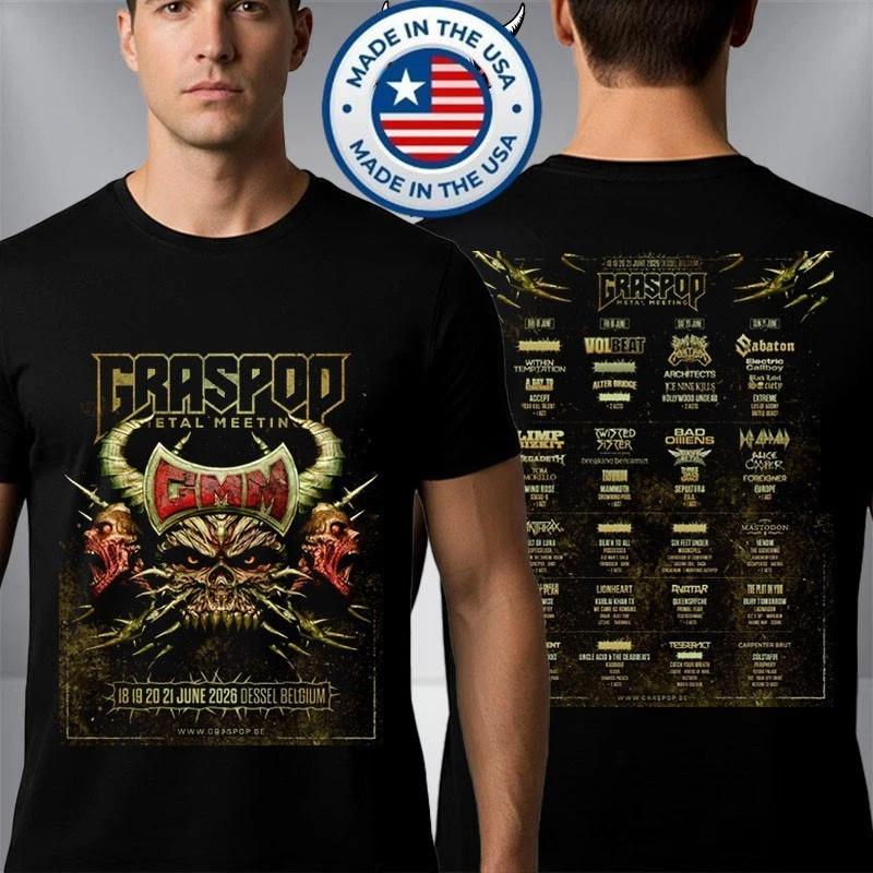 Graspop Metal Meeting Festival June 2026 Line Up For Show Unisex T-Shirt XXXXL