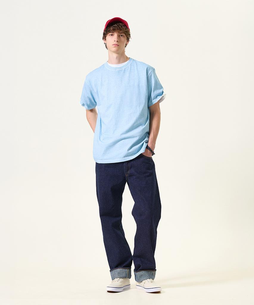 Guson Pigment-Dyed Short Sleeve T-Shirt - Soda