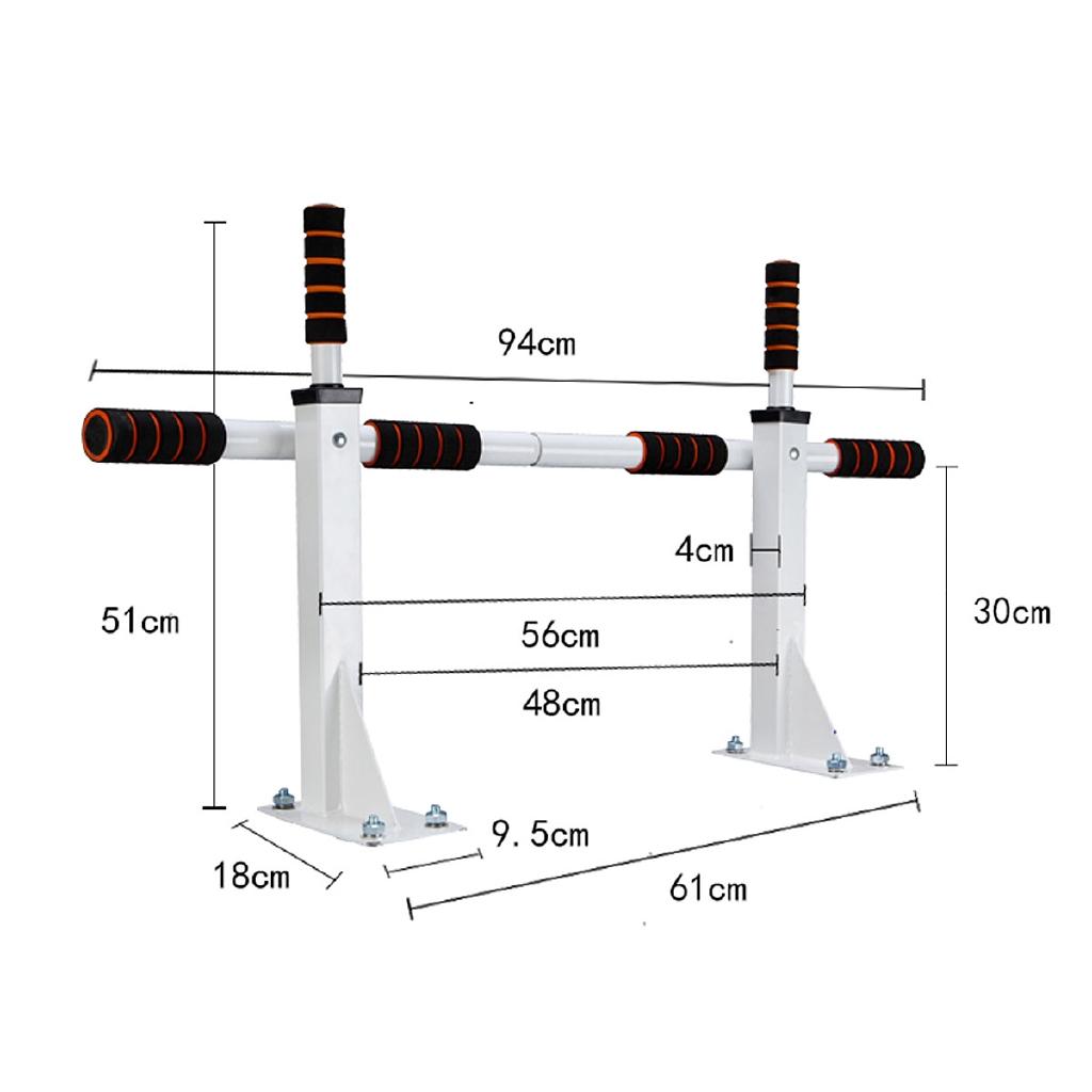 Wall Mounted Heavy Duty Chin Pull-ups Bar Gym Workout Training Fitness Pro Mount Indoor Sports Equipment Maximum 200KG