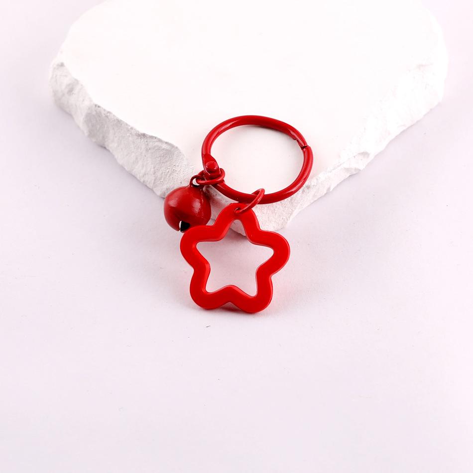 Korean Style Sweet Acrylic Star Keychain Pendant with DIY Perler Beads
