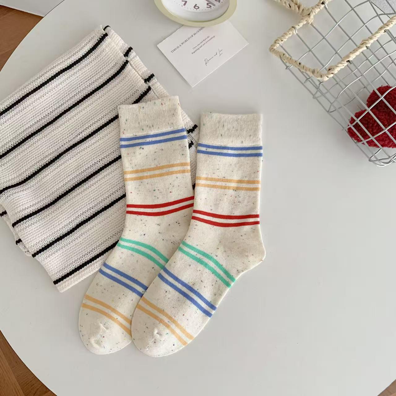 

Women s Mid-Calf Cartoon Puppy Embroidered Socks - Autumn/Winter Korean Style Velvet. One Size