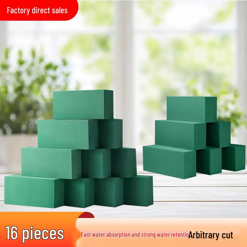 Water-Absorbing Floral Foam Blocks for Fresh Flower Arrangements - Moisturizing Sponge for Weddings & Floral Art