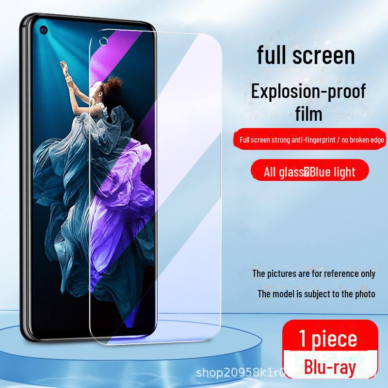Honor V30/V30Pro Full Coverage Anti-Peep Tempered Glass Screen Protector with Anti-Blue Light HD