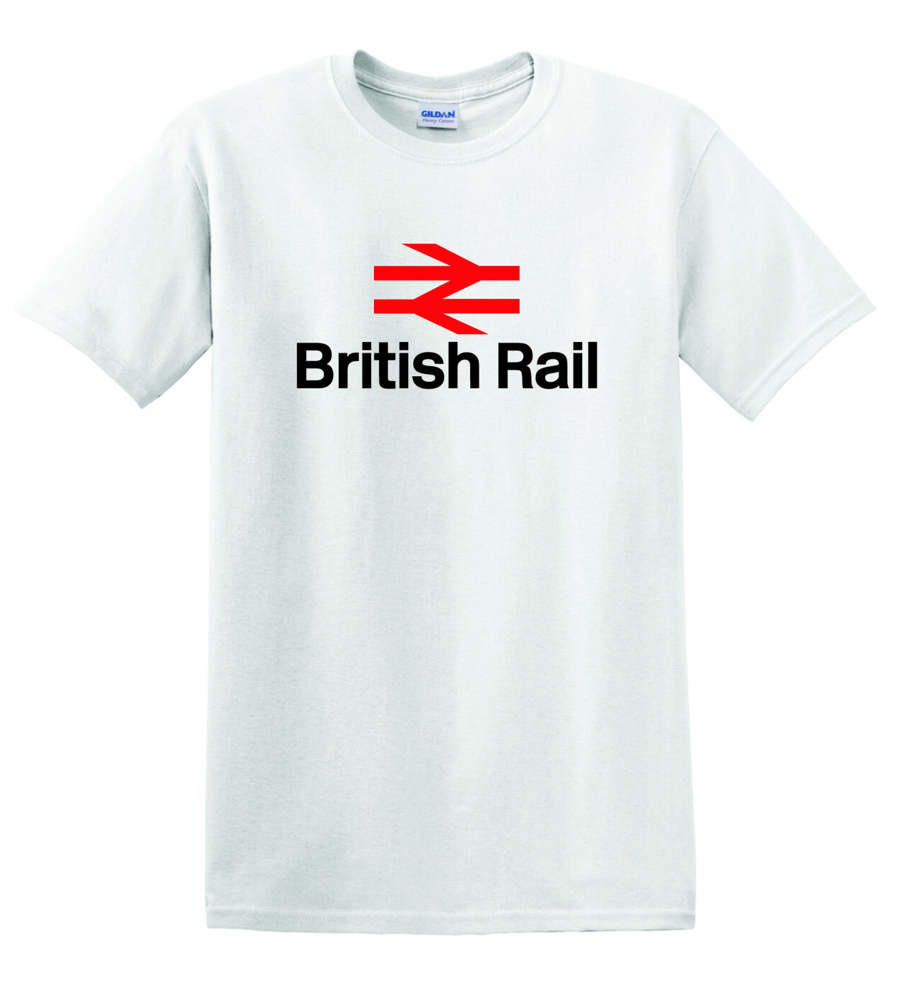 BRITISH RAIL Retro Logo Heavy Cotton T-shirt Sizes from Small XXL XXXXL