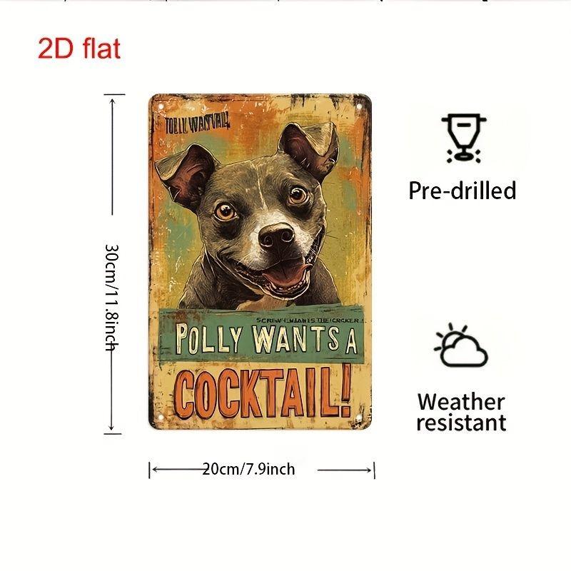 Retro Metal Paintings, Furniture, Living Room Decoration 20x30cm