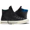 DC Comics x Converse Chuck Taylor All Star 70 Hi Batman Unisex Sneakers Black Spray-Paint-Blue Egret 155358C