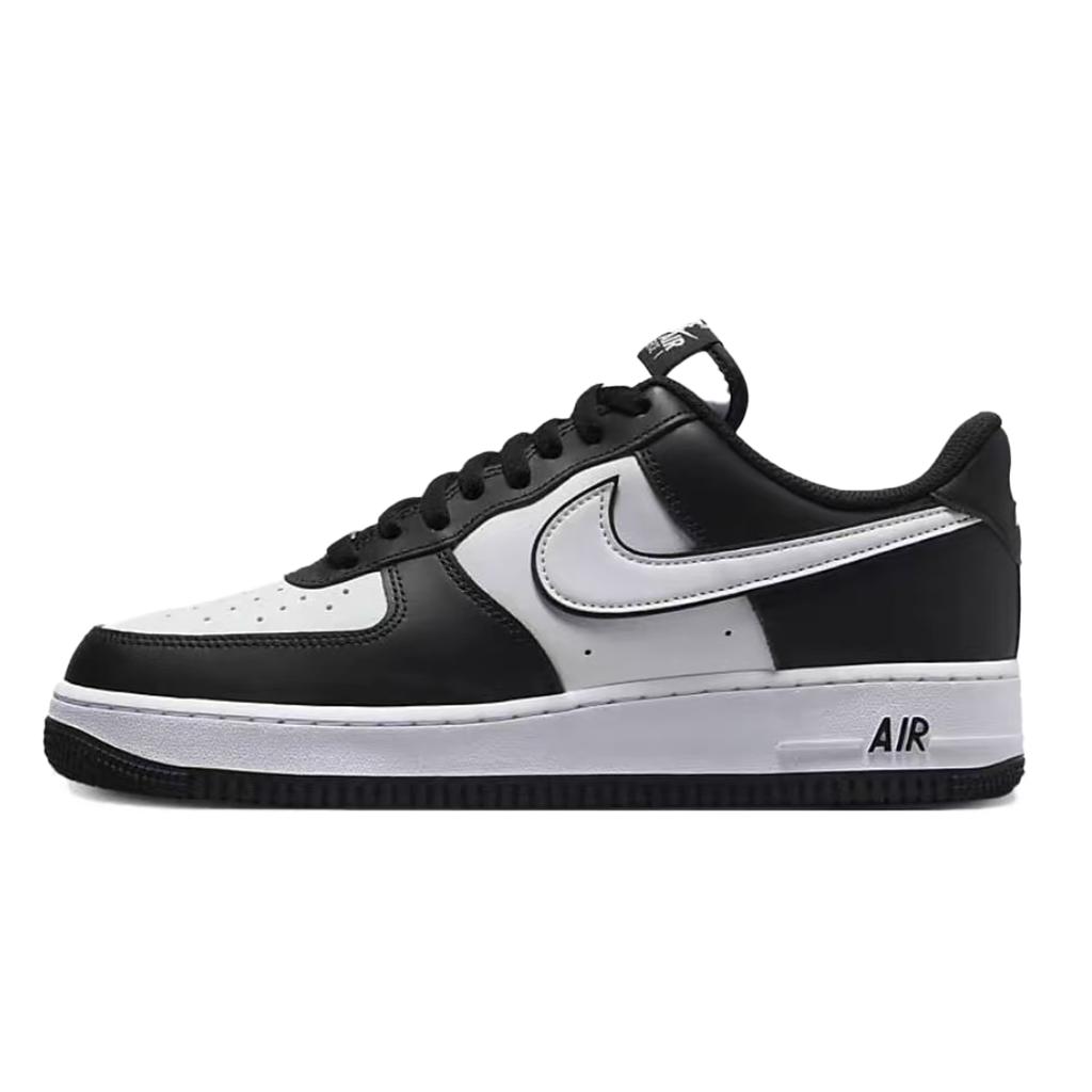 Nike Air Force 1 Bear Has Confidence Wear Resistant And Lightweight Low Top Skateboard Shoes Unisex Black White DV0788-001(Team241-)