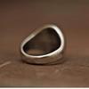 Handcrafted Adjustable Open Ring Men Women Sterling Double Layer Geometric Rivet Design Vintage Minimalist Jewelry
