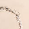 Irregular Heart Pendant Necklace Imitation Pearl CCB Geometric Choker Collar Y2k Statement Accessories