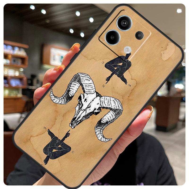 Ram Skull Skeleton Horror Case For Xiaomi Redmi Note 12 9 10 11 13 14 15 Pro Plus Cover For Redmi 13C 12C 10C 14C 15 C