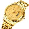 Skmei Luxury Bracelet Watches for Mens 30m Waterproof Analog Display Quartz Calendar Wristwatch Stainless Steel Strap