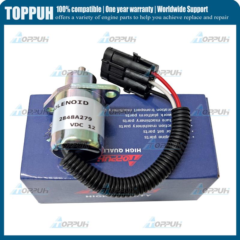 12V 2848A279 Jauns degvielas izslēgšanas solenoīds