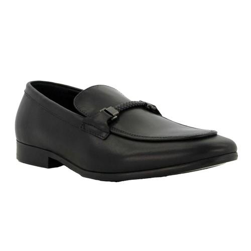 Dune London Herren Geflochtene Leder Snaffle Loafer