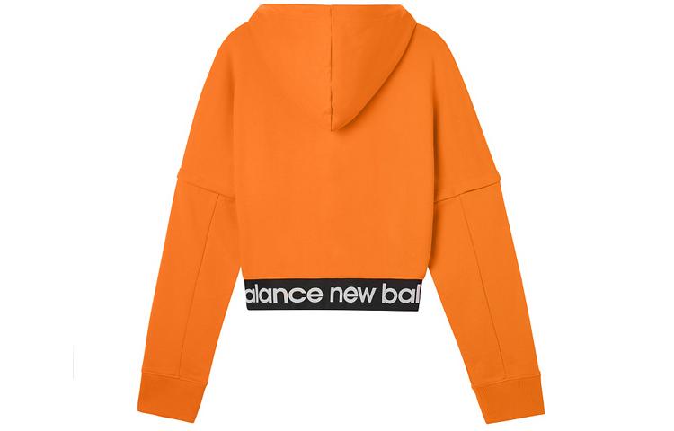 New Balance Sweatshirts Women's Orange Hooded Moderate Regular AWT03362-OR
