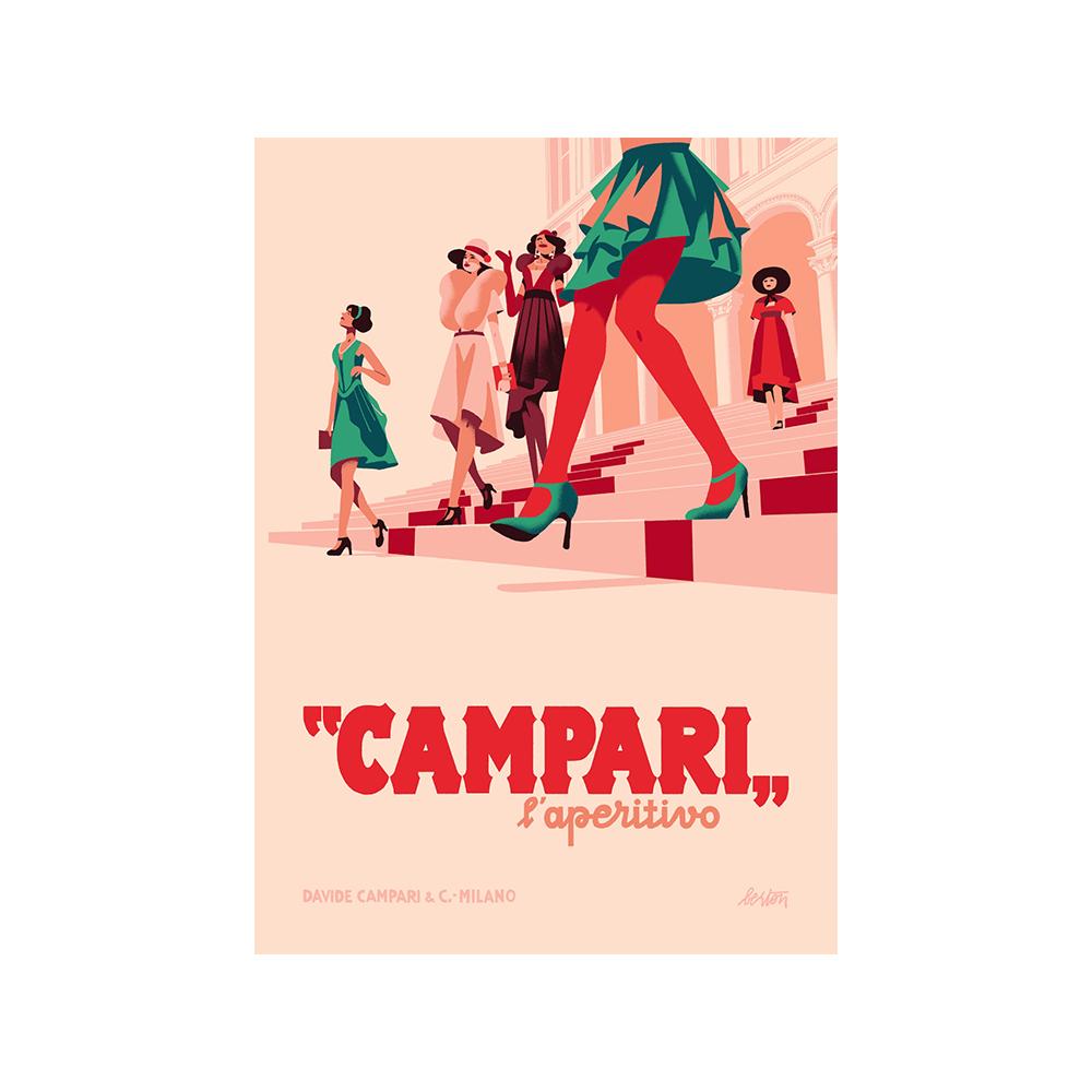 

Bitter Campari Винтажная еда, напиток, картина, печать на холсте, постер, настенное искусство, яркая красная картина для гостиной, домашний декор Cuadros 30x40cm No Framed