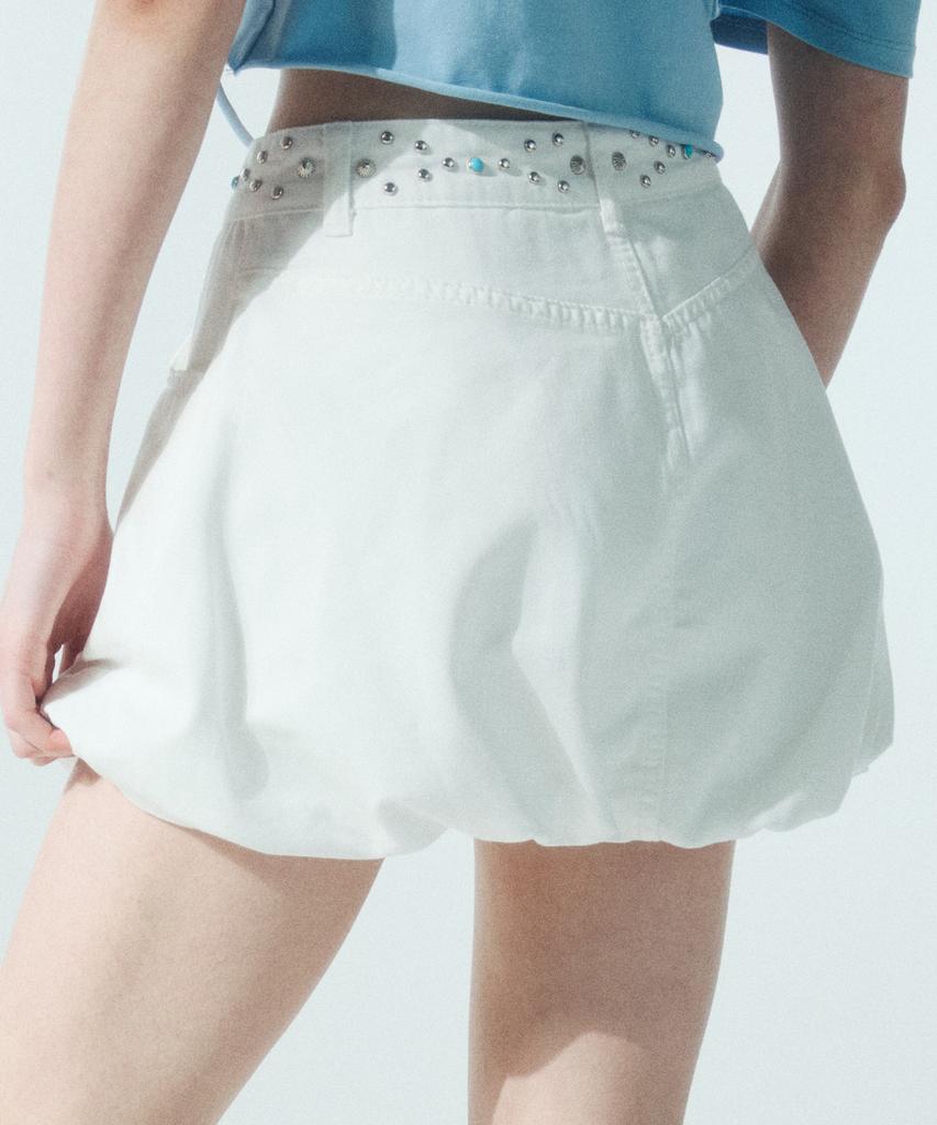 Uah Studded Balloon Skirt