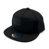 Gray Snapback Cap With USA Flag Embroidery Casual Baseball Hat For Men And Women
