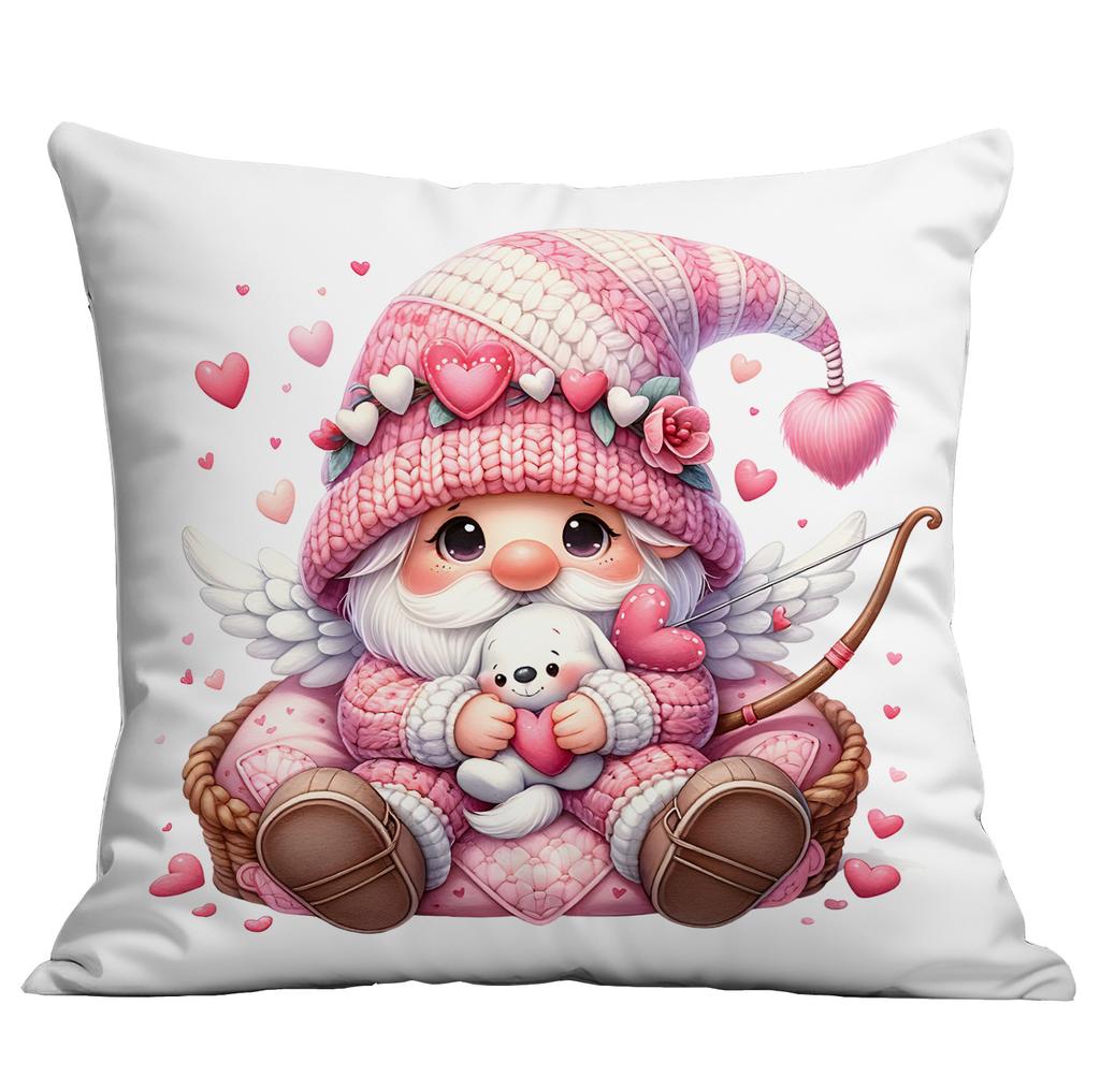 New Valentine's Day Push Pillow Cute Cupid Pink Push Pillow Cover Home Push Pillow Cover