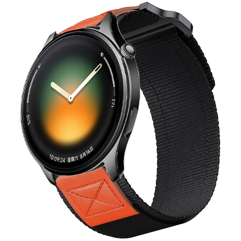Cinturino di ricambio in nylon impermeabile con velcro per Xiaomi Watch 5 /S5 / S4 Sport / S3 / S2 / S1 Pro Sport 22mm