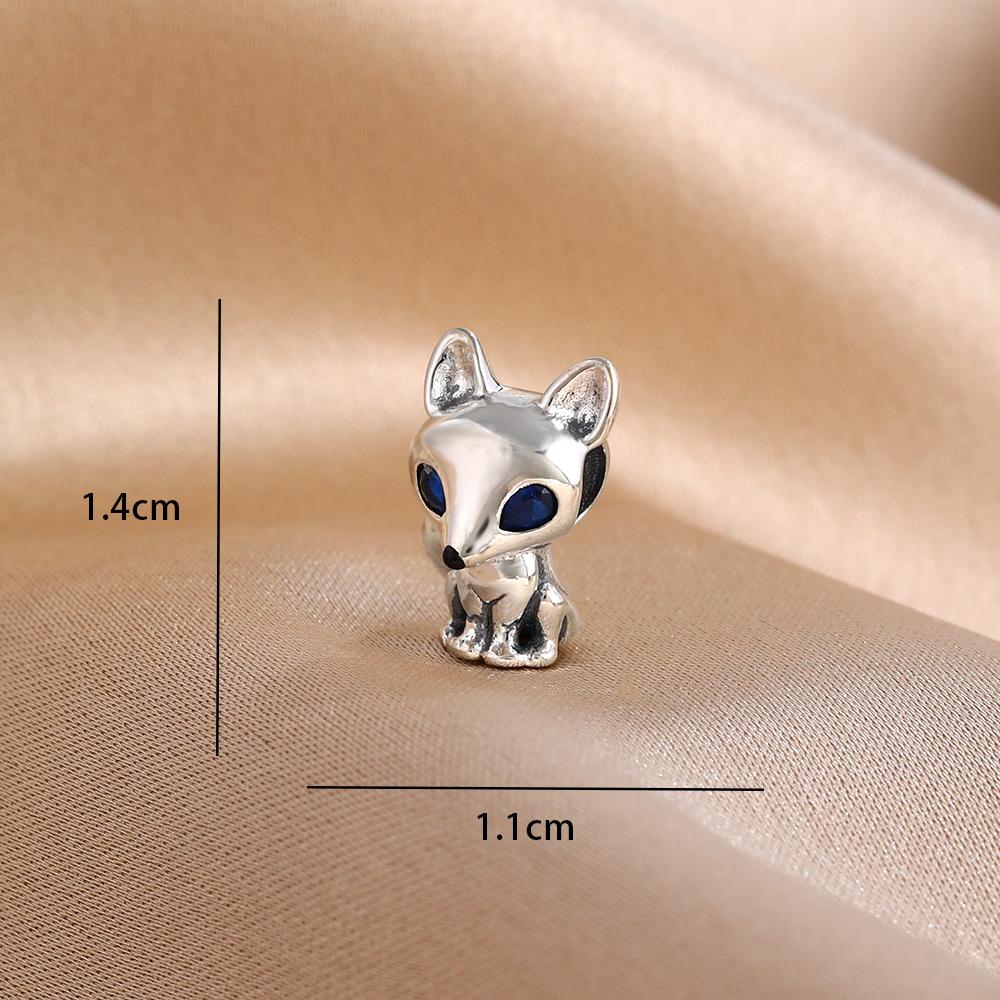 New 925 Silver Puppy Panda Bee Hedgehog Pendant, Suitable for European Bracelet DIY Exquisite Jewelry