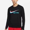 Nike T Shirts Men's Black Crew Neck Moderate Straight Fit DN2998-010
