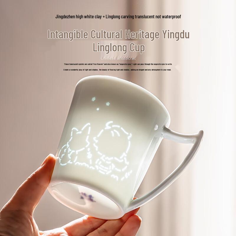 Jingdezhen Underglaze Ceramic Mug
