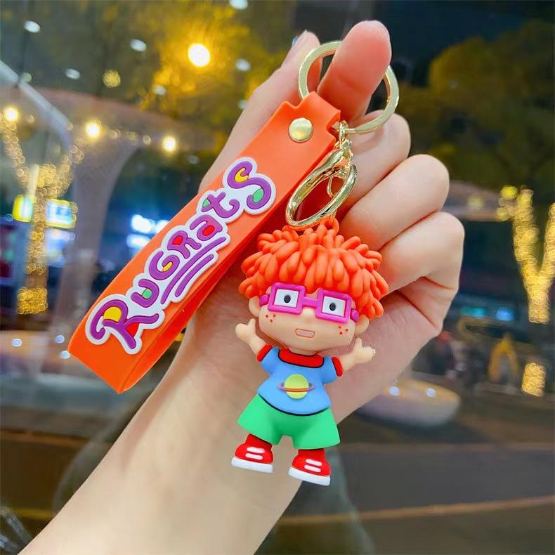 Neuer Cartoon Unartiger Soldat Schlüsselanhänger Neue Niedliche Silikonpuppe Taschenanhänger Auto Schlüsselanhänger