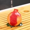 1pc Creative Tea Pet Ornaments Resin Color Changing Desk Decoration Fruit Model Sculpture Home Accessories Tea Table Crafts