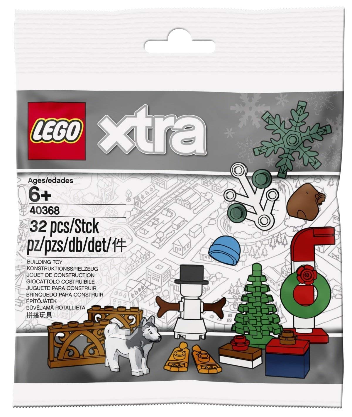 

Lego 40368 Рождественские аксессуары Упаковка SachetPolybag
