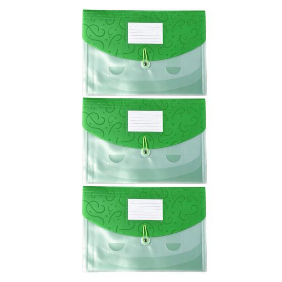 Expandable File Folder Document with Label Slot, Layered Design Waterproof PP Student Holder Envelope, Secure Rope Closure Organizer for Office