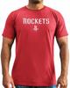 T-shirt a maniche corte rossa Majestic Put Back da uomo Houston Rockets