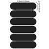 4/5/6 Stuks Reflecterende Motorfietsstickers Helmen Onzichtbaar Zwart Rechthoek Eenvoudig Effectief Auto Reflecterende Tape Voor Helmen Fietsen