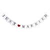 JUST MARRIED Fishtail Wedding Banner - Photo Props & Party Decoration