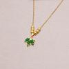 Autumn Maple Leaf Pendant Necklace - High-End Niche Design for Women