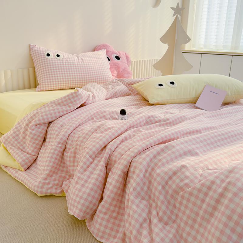 Missdeer 1Pc Summer Cool Thin Quilt Throw Blanket Cute Duvet Bedspread Air Conditioner Comfortable Comforter Queen King Size