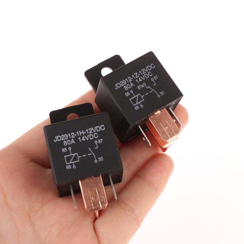 1Set Head Light Air Conditioner Motorcycles DC12V DC24V Relay 80A 4/5 Pin Waterproof Automotive Relay With Wired Socket