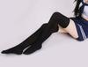2 Pairs Black Over Knee Socks Long Thigh High Socks for Women