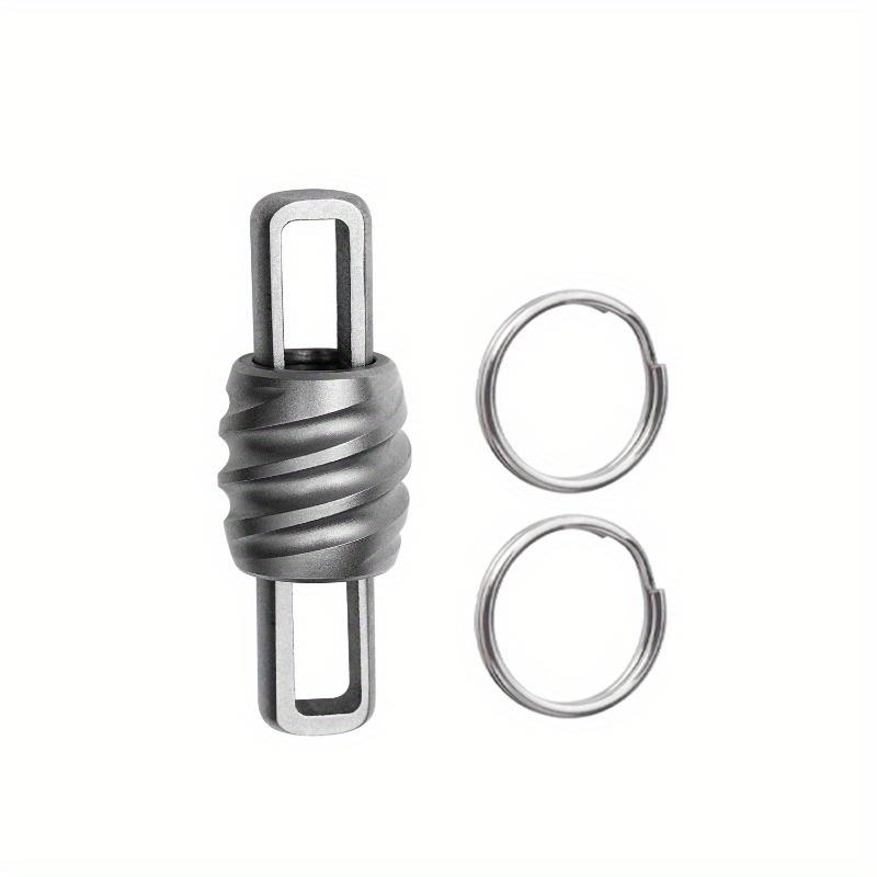 1pc Titanium Alloy Keychain Quick Release Car Keychain Mini Quick Opening Metal Ring Buckle