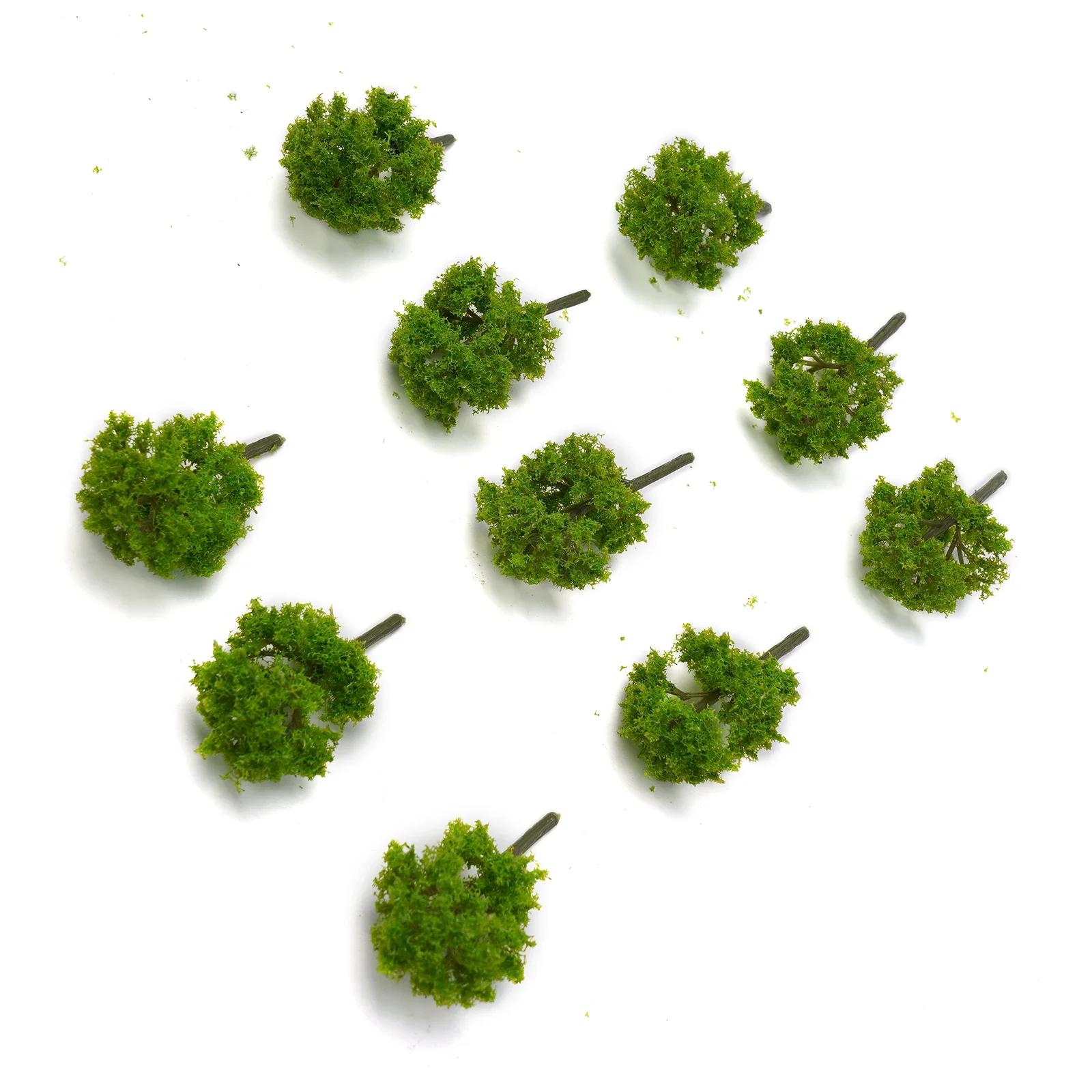 10PC 7/9cm Trees Model Garden Wargame Train Railway Architectural Scenery Layout Artificial Plants Trees Home Decor