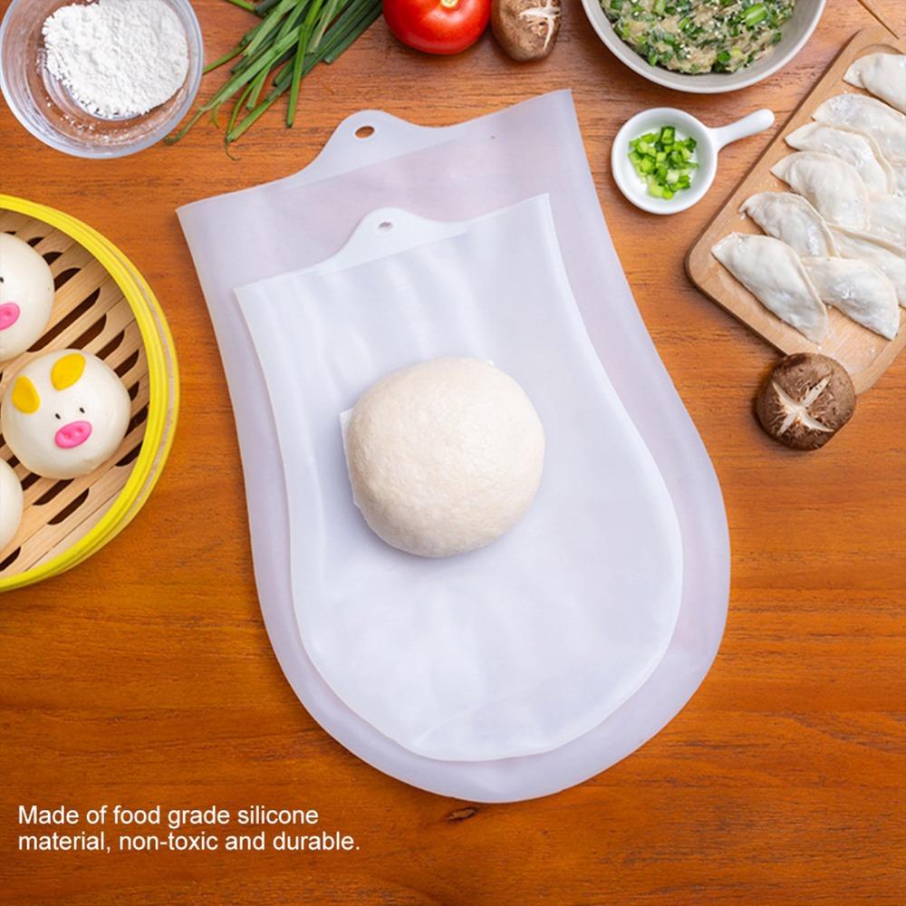 Food Grade Silicone Dough Kneading Bag Non-Stick Interior Food Storage Bag  Home Baking
