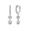Japanische & Koreanische S925 Sterling Silber Geometrische Zirkon Ohrstecker für Damen - Elegantes, Vielseitiges, Leichter Luxus Modeaccessoire