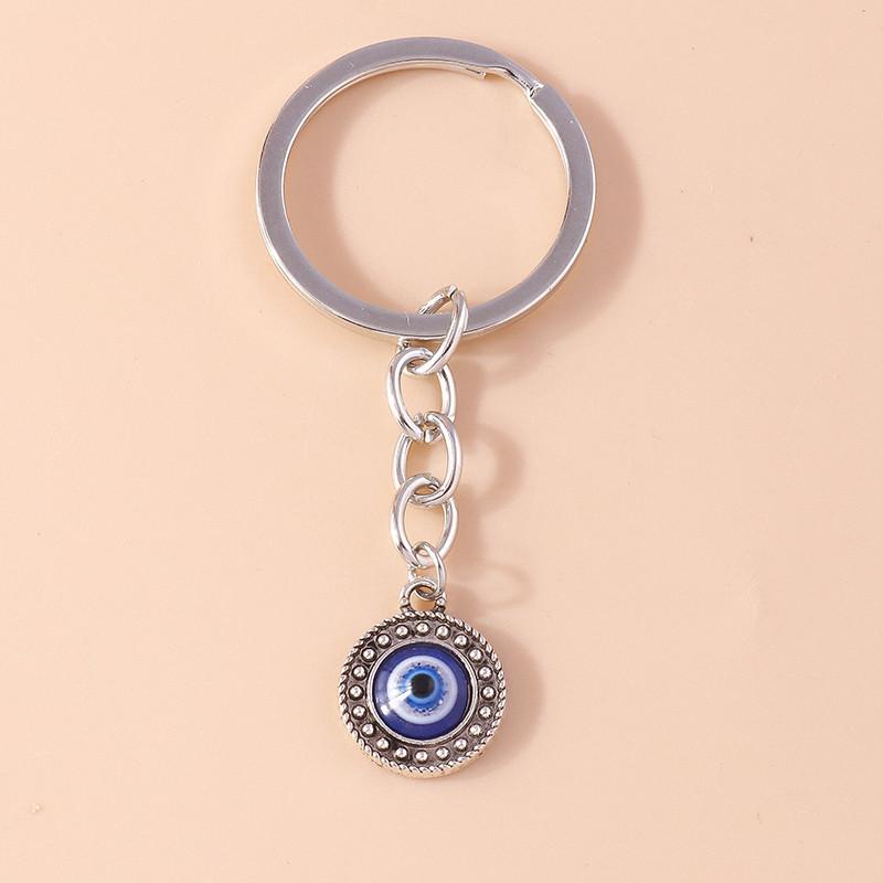 1Pc Bohemia Evil Eye Hamsa Hand Keychain for Women Men Blue Eye Sun Feather Key Ring Bag Pendant Car Key Holder Rings Wholesale