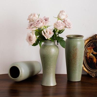 Chinese Retro Minimalist Ceramic Vase for Home or Office Decor