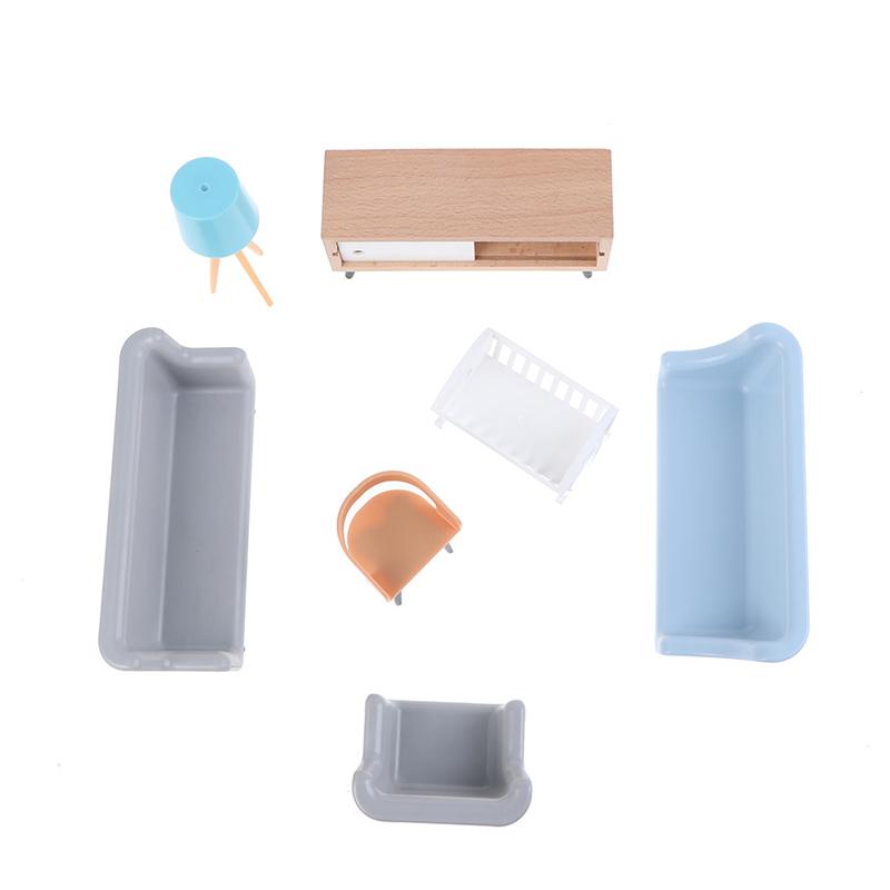 Simulation Tv Counter Lamp Living Room Bedroom Home Appliance Doll House Model