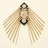 Metal Shoulder Board Badges Tassel Chain Fringed Epaulet Decoration Vintage Brooch Pin  For Jacket